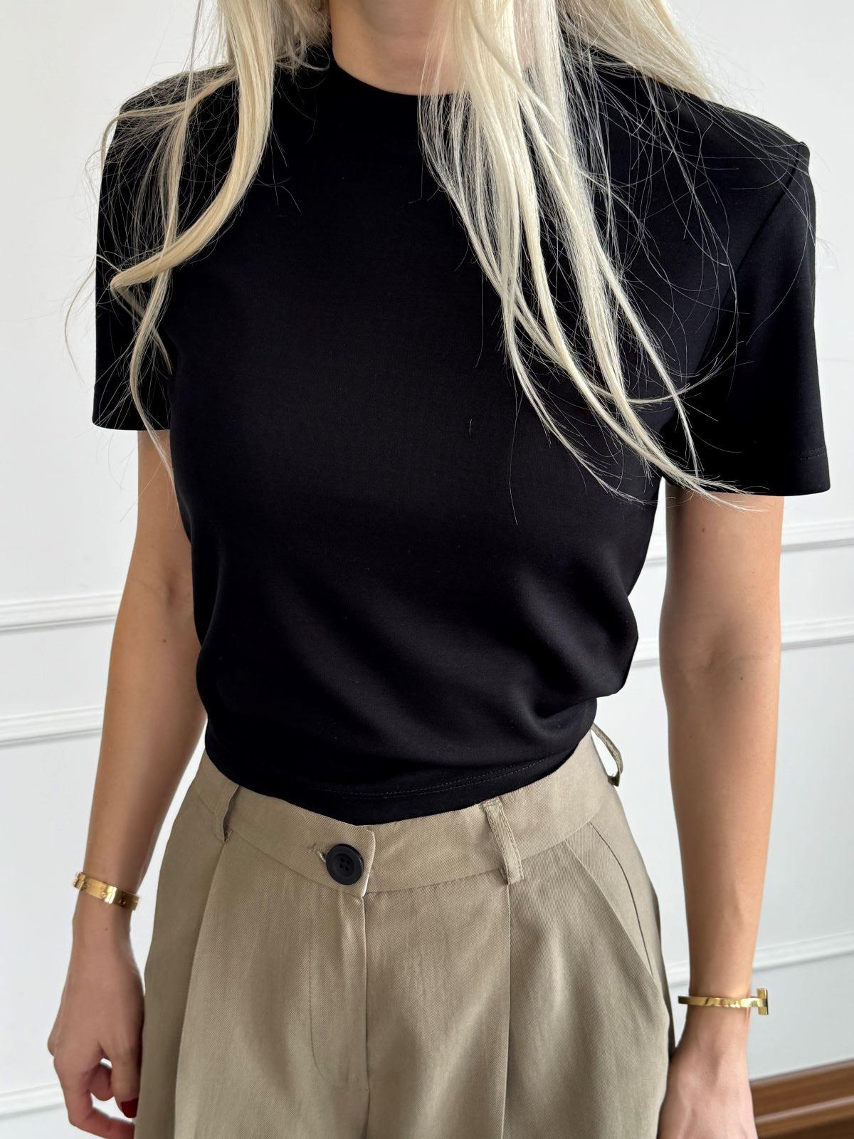 Siyah Kısa Kollu Tshirt