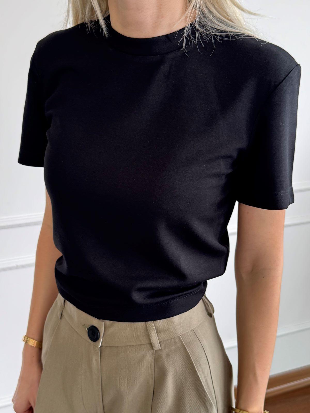 Siyah Kısa Kollu Tshirt