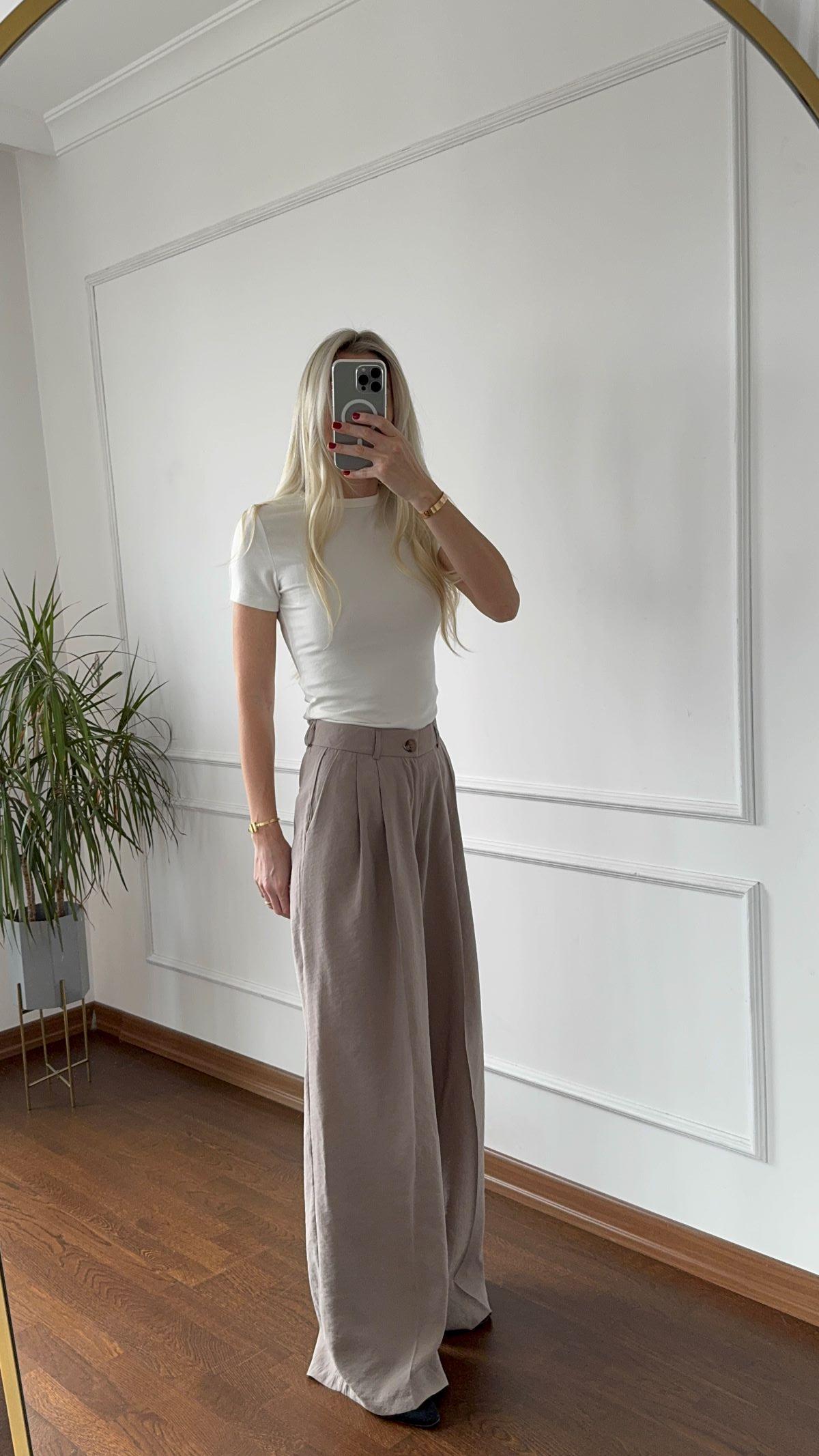 Vizon Palazzo Modal Pantolon