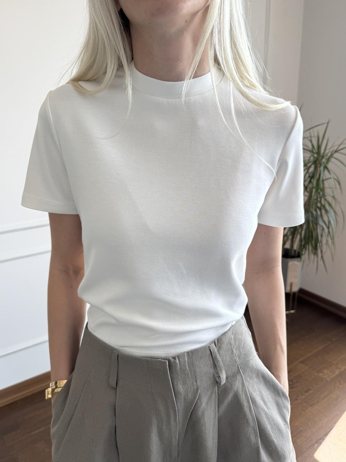 Ekru Kısa Kollu Tshirt