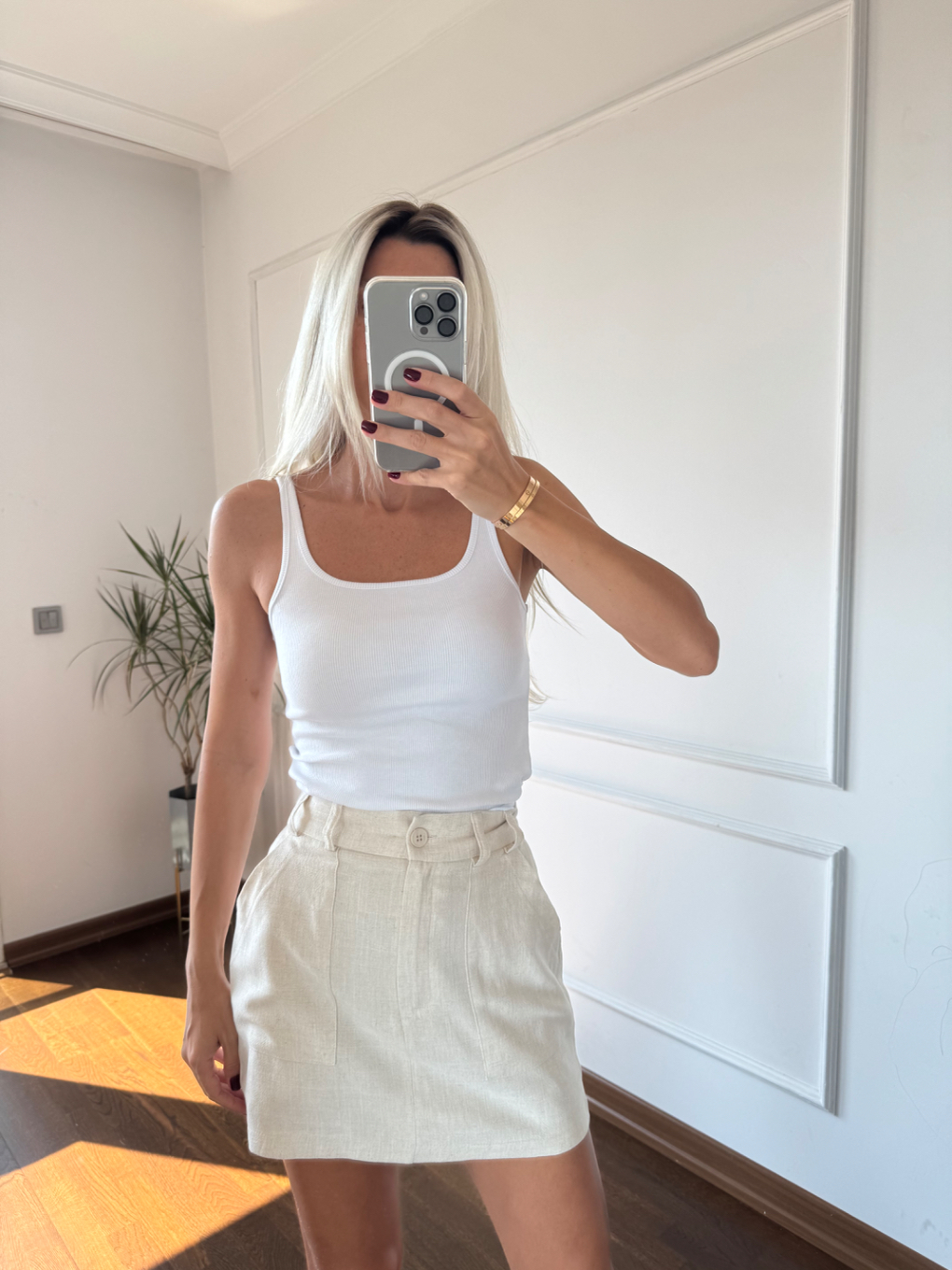 Fitilli Askılı Body Beyaz