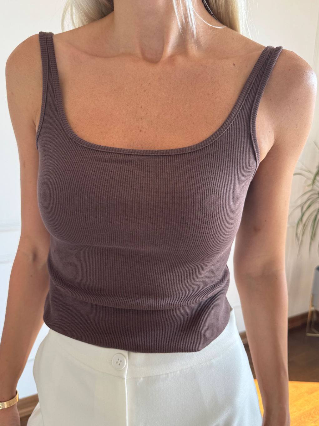 Fitilli Askılı Body Kahve