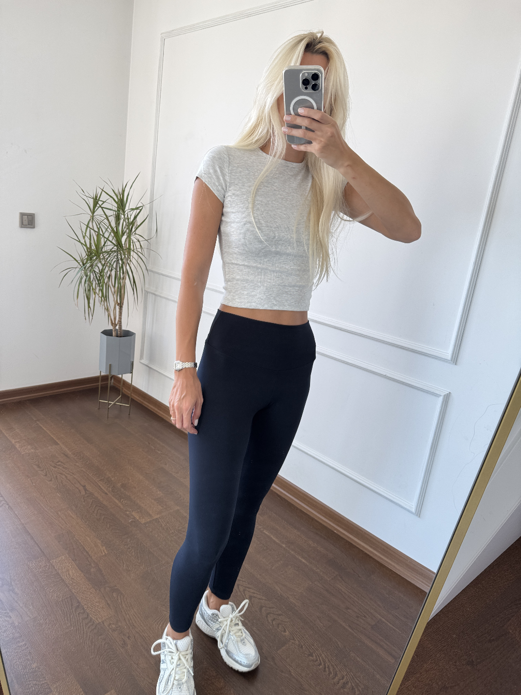 Lacivert Yumuşak Dokulu Tayt