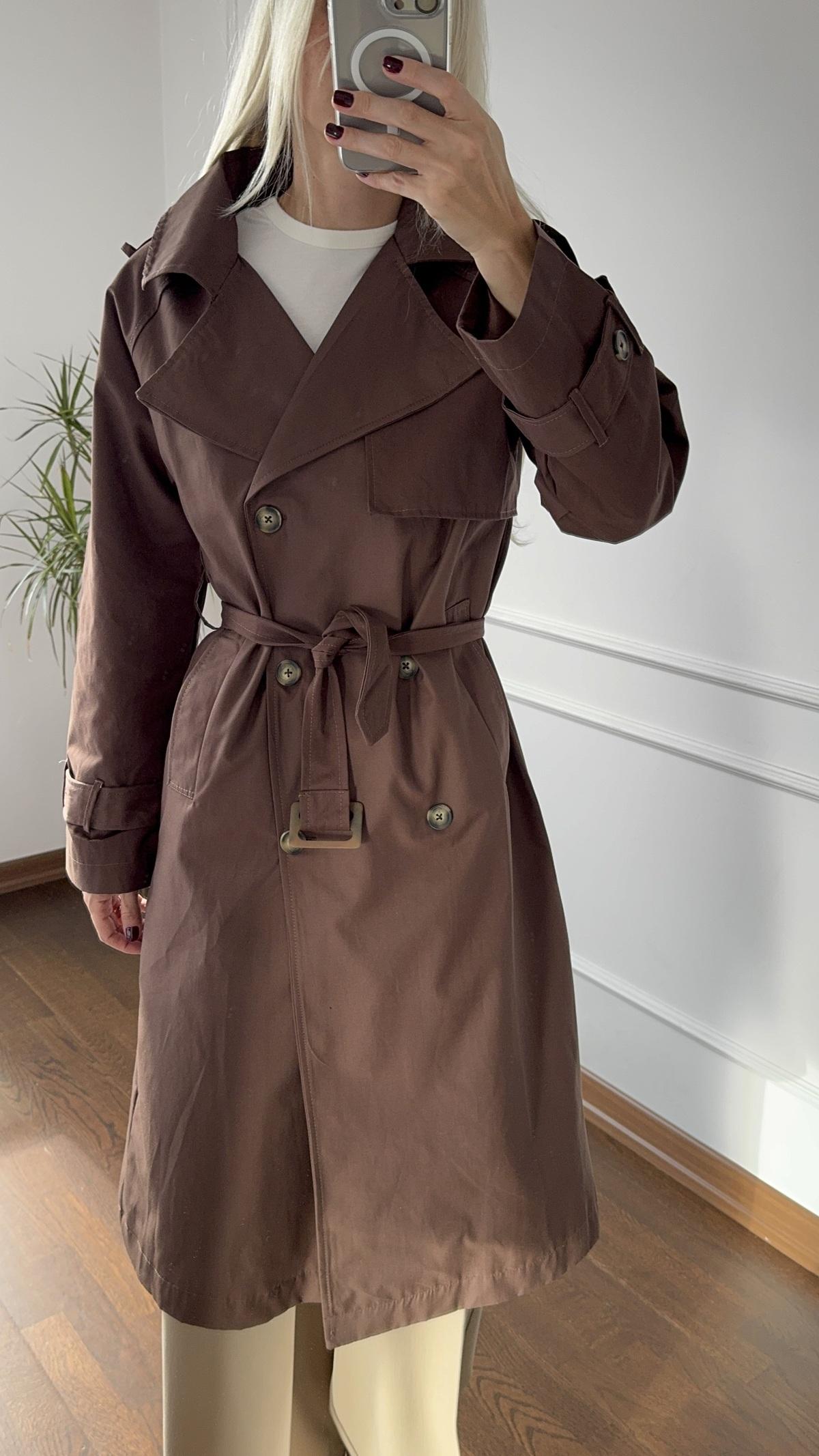 Premium Acı Kahve Trençkot