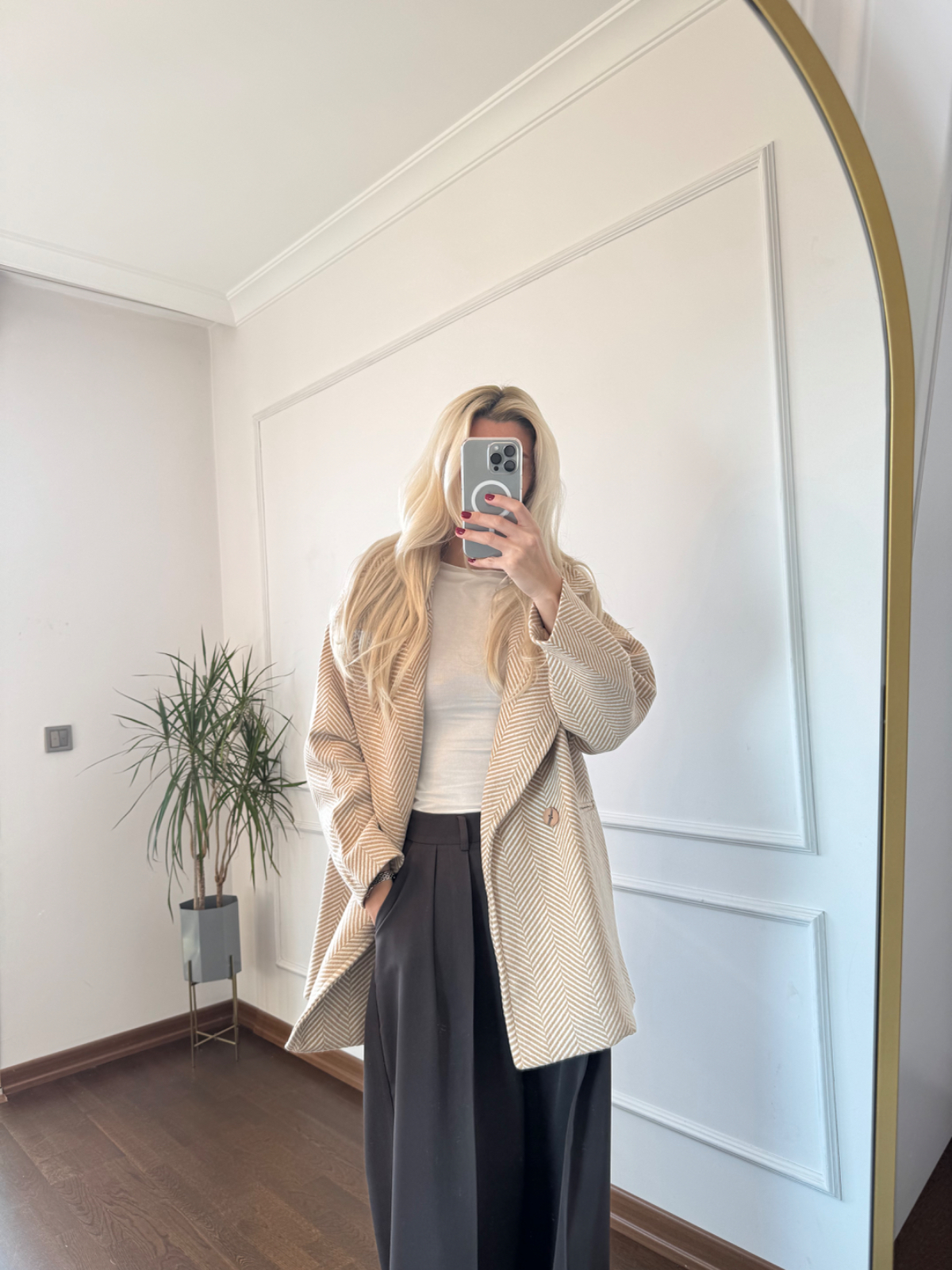 Balık Sırtı Camel Kaban