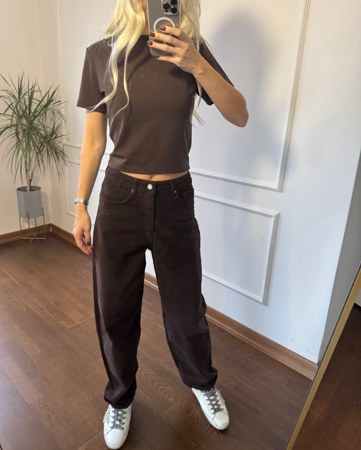 Kahverengi Kadife Pantolon