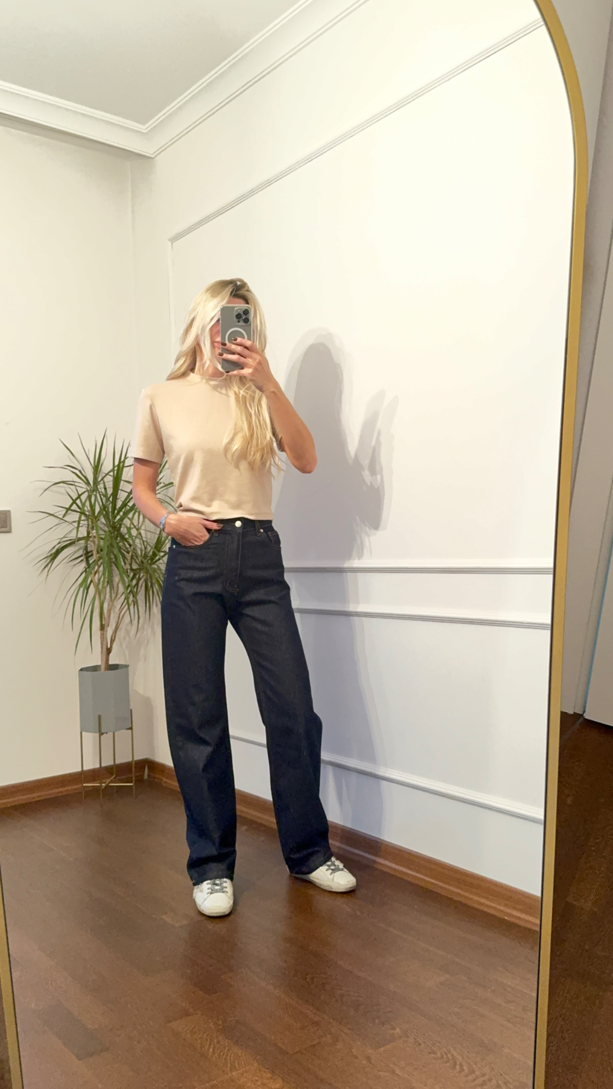 Lacivert Straight Fit Jean
