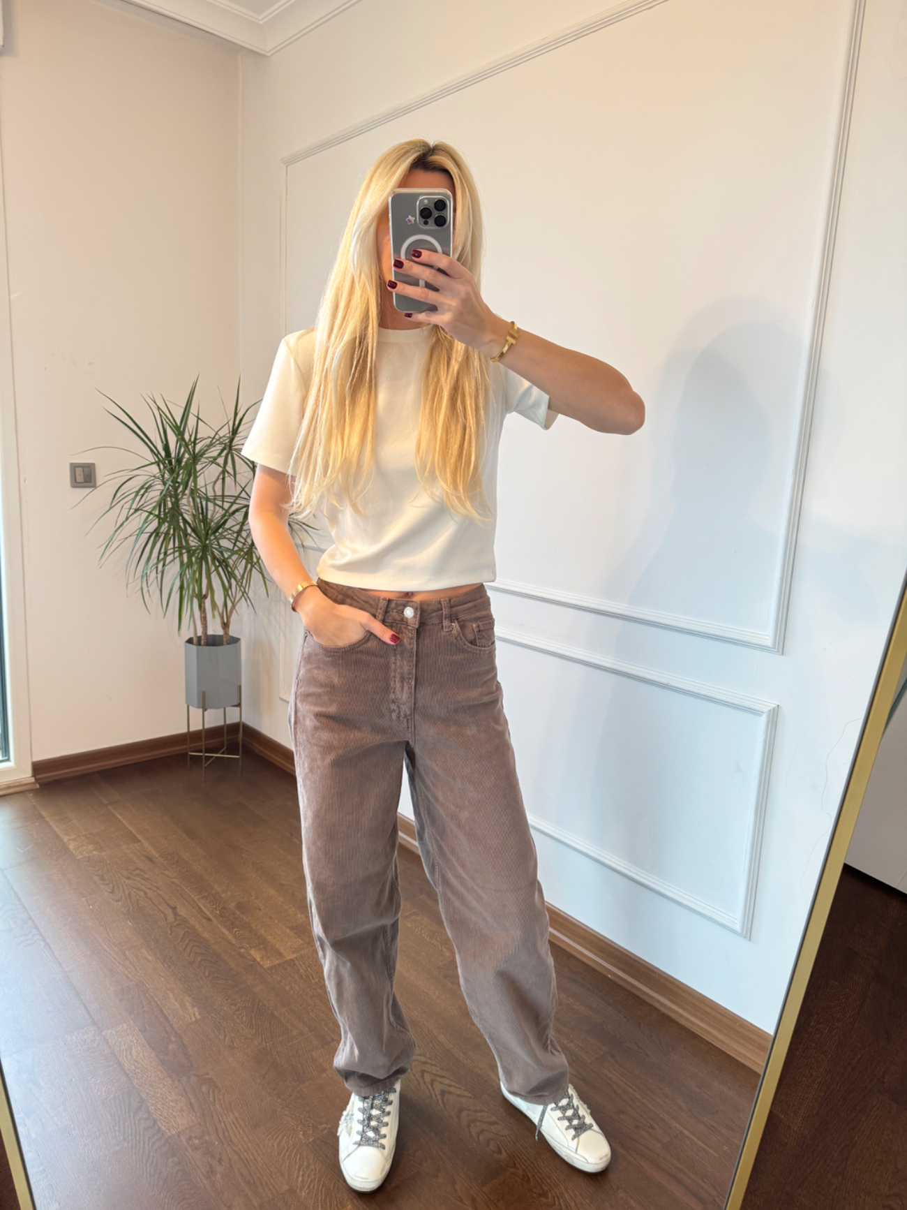 Cappucino Kadife Pantolon