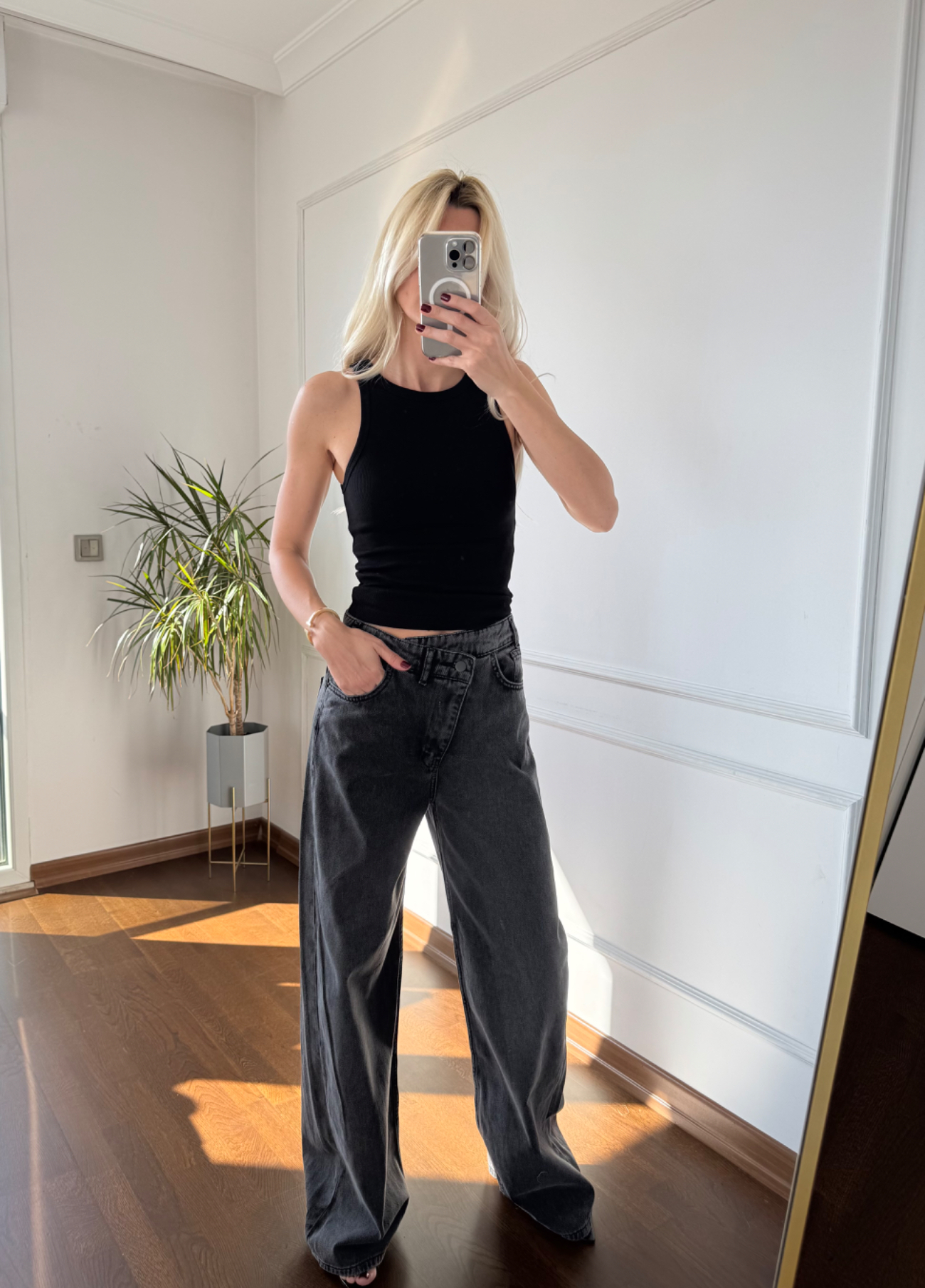 Askılı Siyah Fitilli Body